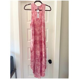 Z Supply casual pink tie dye maxi dress. Size M.